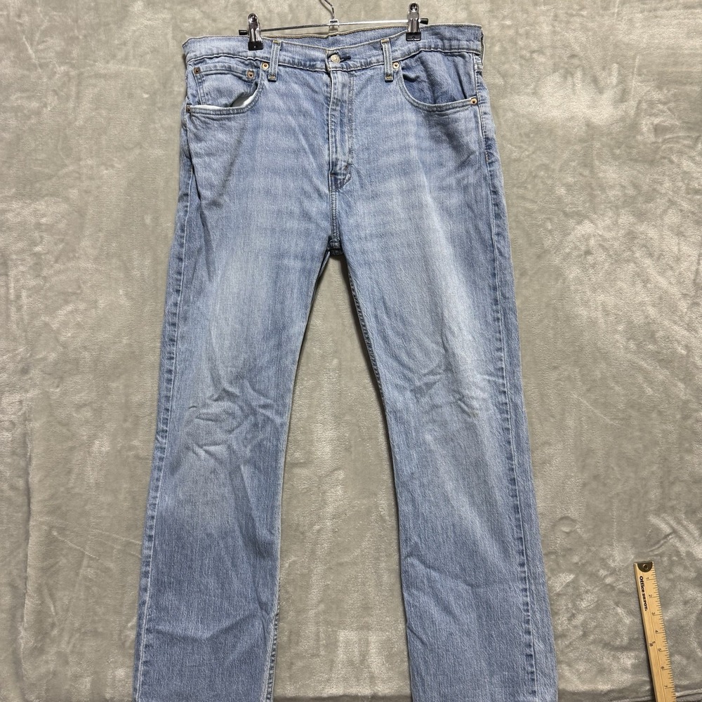 Levi's 527 Jeans Mens 35x30 Blue Denim All Day Comfort Slim Fit Bootcut Leg